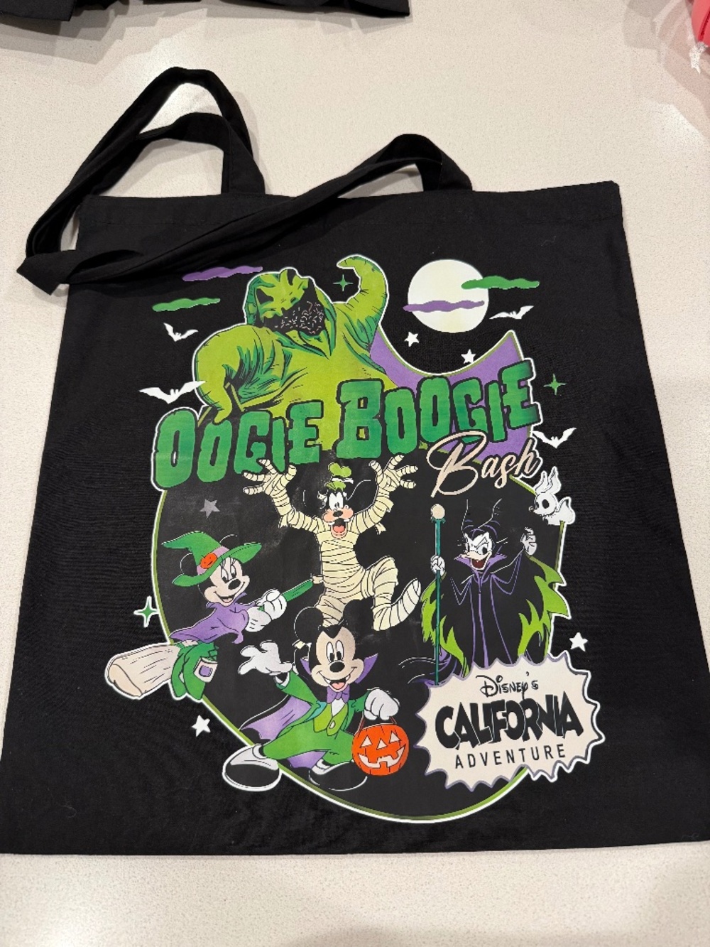 Oogie Boogie Black Canvas Tote Bag